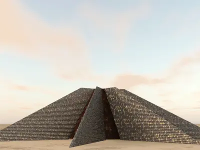 Sci fi Building 3D model