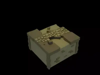  Isometric Dungeon Tiles-6 Low-poly 3D model