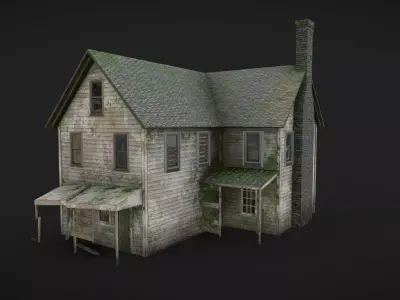 House 04 - Abandoned Low-poly 3D model