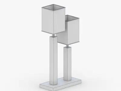 1385 - Table Lamp Low-poly 3D model