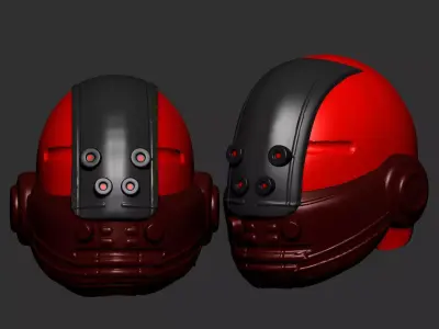 helmet high poly sculpt 3d printable ver 7 3D model 3D model 172
