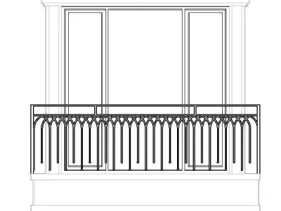 french window 3D model