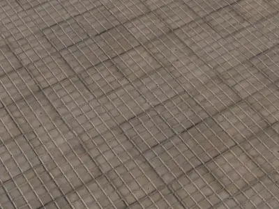 Small Square Concrete Grid PBR Texture Texture