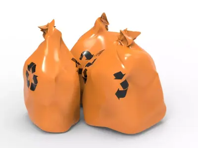 RUBBISH ORANGE 3D model
