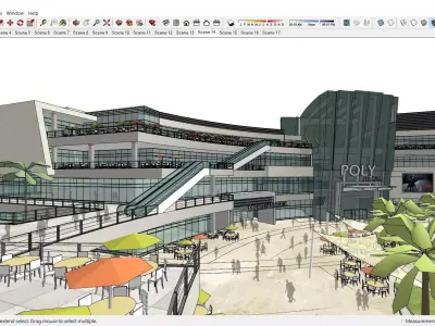 Sketchup Shopping Center G7 3D model