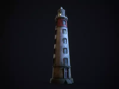 Lighthouse Low-poly 3D model