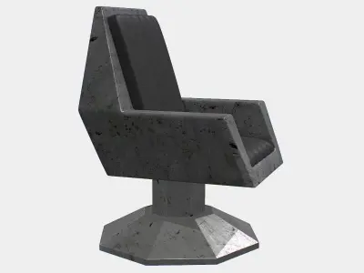 Sci fi  Chair Low-poly 3D model