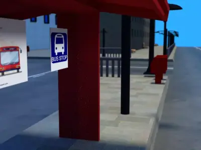 full textured city model 3D model