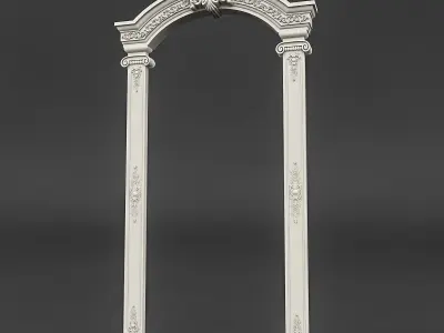 classic patterned door 01 3D model