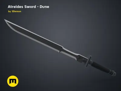 Atreides Sword 1 - Dune 3D print model