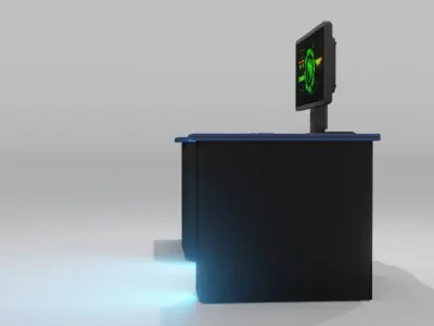 Sci-fi Controller Display - Low poly - PBR - Game ready Low-poly 3D model