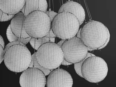 Berlin Glass Chandelier 3D model