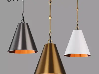 Watley Cone Pendant 3D model