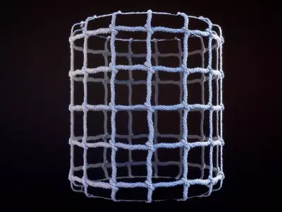 Seamless PBR stylized customizable net material textures Texture
