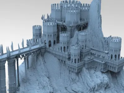 Persian Fort Ruin 6  3D model