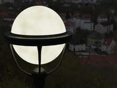 street light Low-poly 3D model