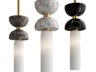 Collection pendant Light 3 3D Model Pack