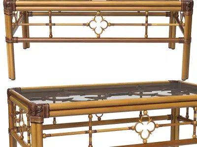 Rectangular Cocktail Table Mimi by Celerie Kemble 3D model