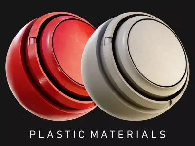 6 Plastic Smart Materials Vol 2 and Video Tutorial Texture