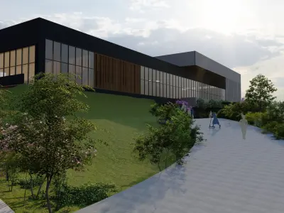  Social Center and Sports Center 3D model