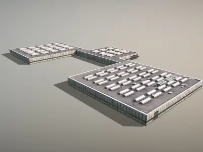 Storage LSZB Bern Storage Low-poly 3D model