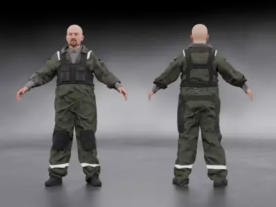 Cyber Mechanic Sci-fi 3D model