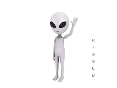 Rigged Alien Character 3D model
