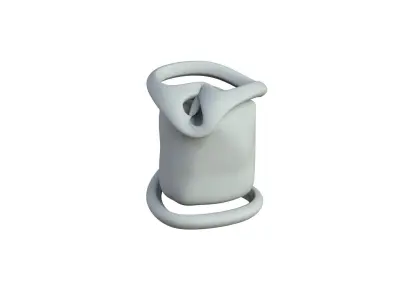 SciFi Shape Object Low Poly Low-poly 3D model 6