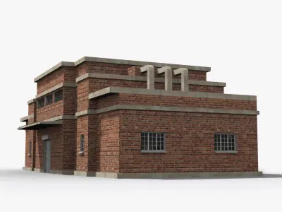 Factory xx10 Low-poly 3D model