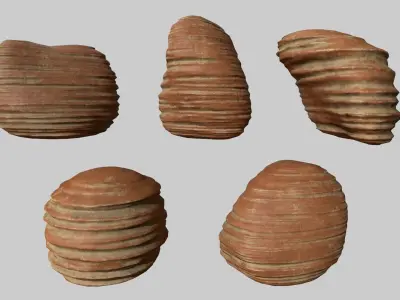 Sand Stone Low-poly 3D model purchase