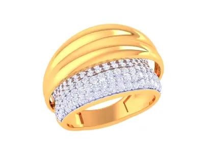 Women Ring MTL 3dm STL OBJ FBX Details 3D print model 14