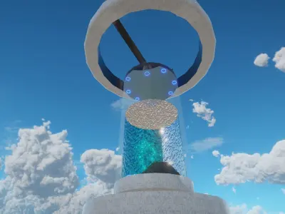 Capsule Aquarium Low-poly 3D model