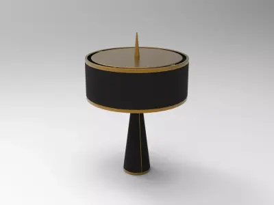 Needle Table Lamp Low-poly 3D model