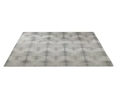 ADELA HAND-KNOTTED WOOL SILK RUG 3D model