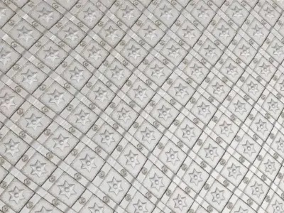 Silver Metal Gate PBR Seamless Texture