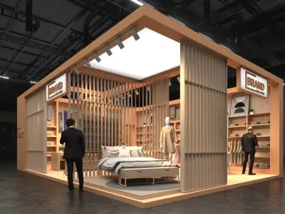 Exhibition HDRI with 3DSmax Corona Scene Texture