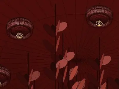 Bruma LED Celling Lamp 3D model