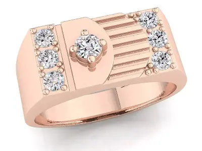 Small fancy mans ring 3D print model