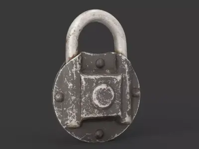 Padlocks Collection Low-poly 3D model