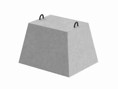 Concrete Block 3D model get