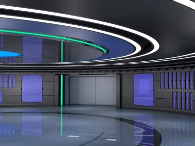 Sci Fi Room Interior 3D model