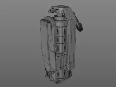 Dredd 2012 gas grenade 3D print model