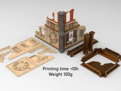 Damocles City Builder - Industrial Voltria - Modular Buildings 3D print model