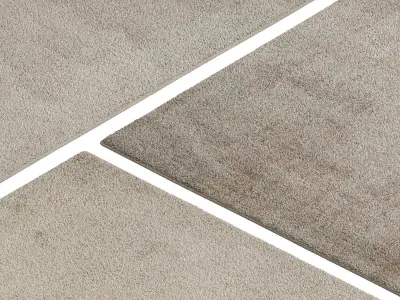 Carpet set 3118 - Wool White Rug - 6k 3D model