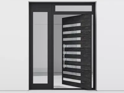 Aluminium door 225 3D model