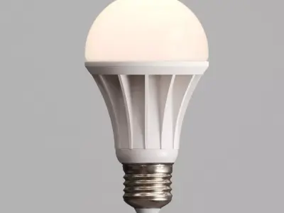 Led Light bulb Low-poly 3D model
