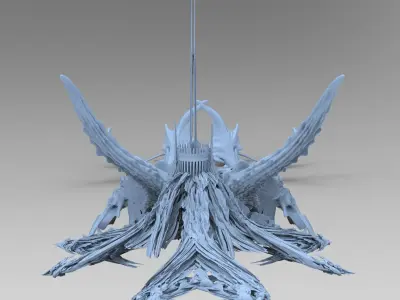 Kraken Under Ocean Temple 2 3D model