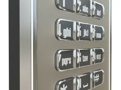 Kale Electronic Cabinet Lock 3D model