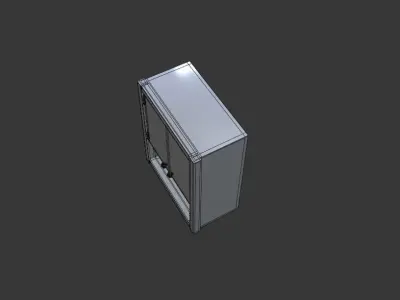 Bathroom Wall Cabinet Storage Low-poly 3D model