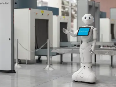 Information Display Pepper Robot 3D model